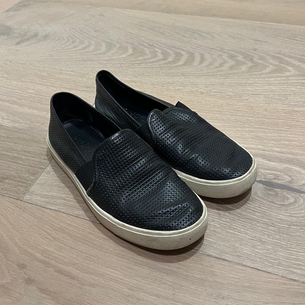 VINCE Perforated Leather Shoes